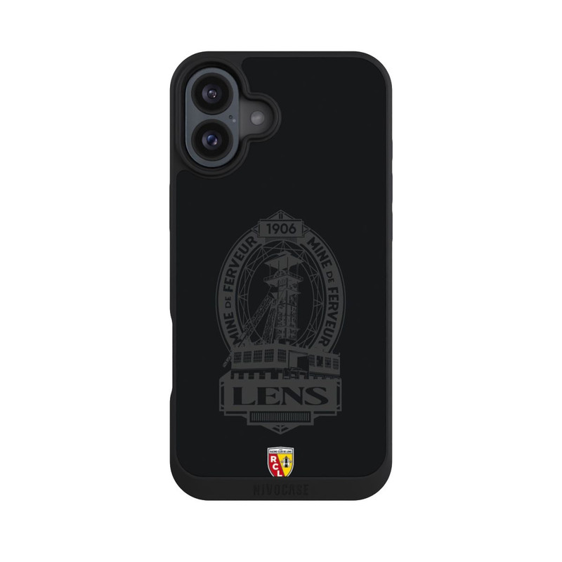 iPhone 16 Plus NIVOpure RC Lens Mine de Ferveur Emblem schwarz