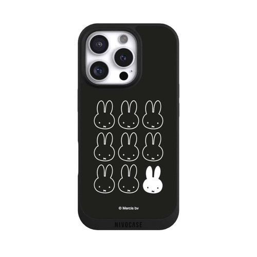 Apple iPhone 16 Pro NIVOpure Miffy Noir et Blanc
