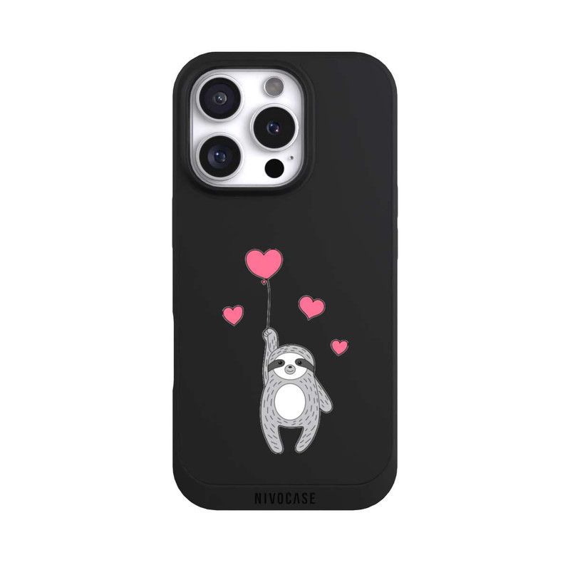 iPhone 16 Pro NIVOpure Love Sloth Transparent
