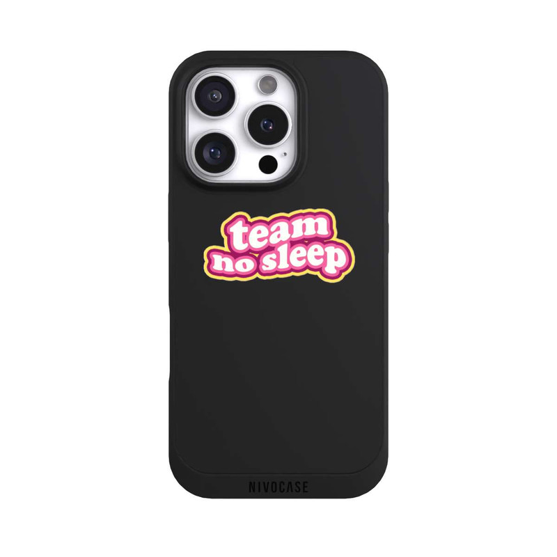 iPhone 16 Pro NIVOpure Team No Sleep 70s Transparent