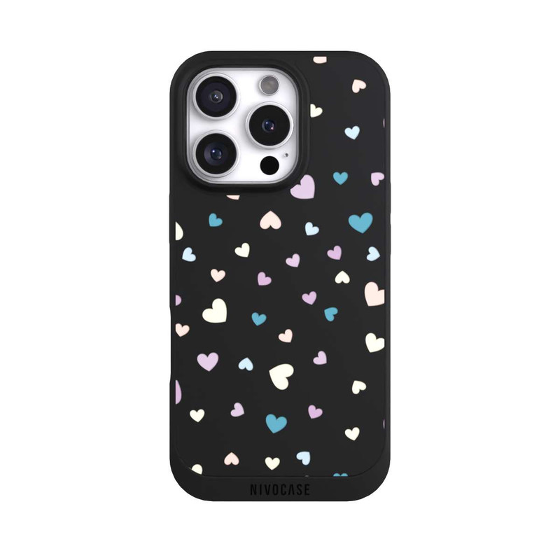 iPhone 16 Pro NIVOpure Coeurs pastel