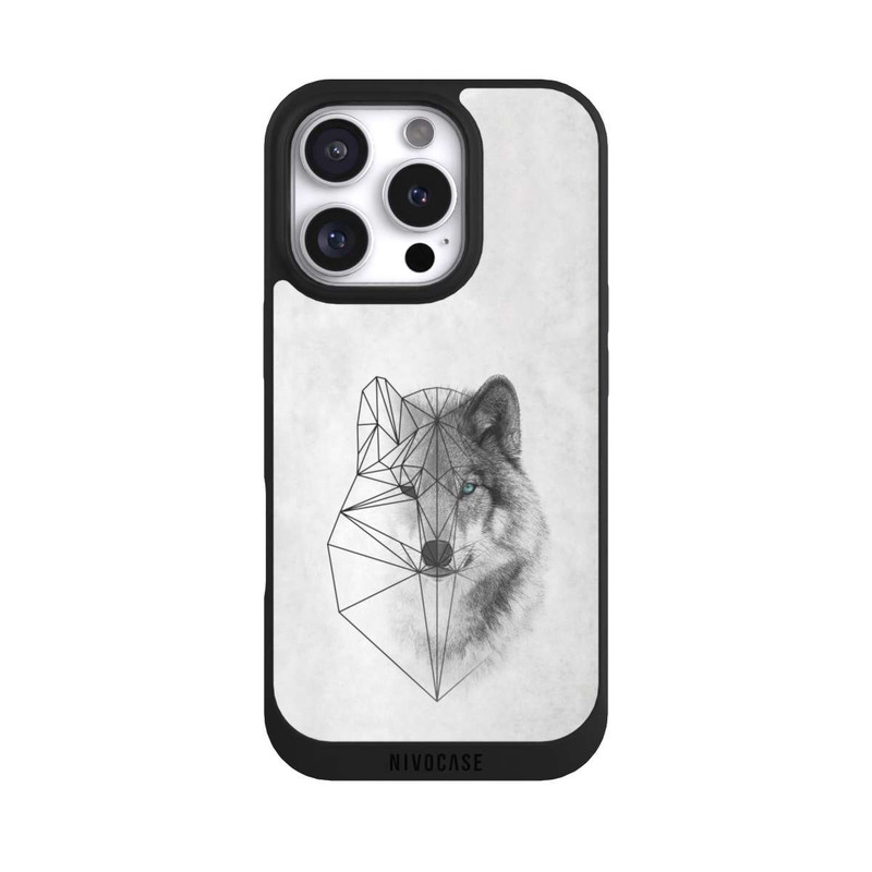 iPhone 16 Pro NIVOpure Polygonaler Wolf