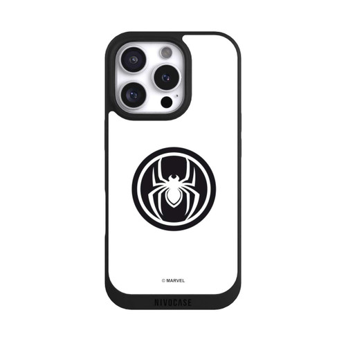 Apple iPhone 16 Pro NIVOpure Spider-Man Spider Logo White