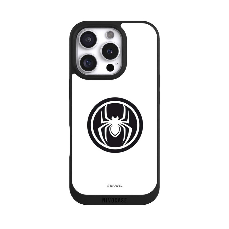iPhone 16 Pro NIVOpure Spider-Man Logo White