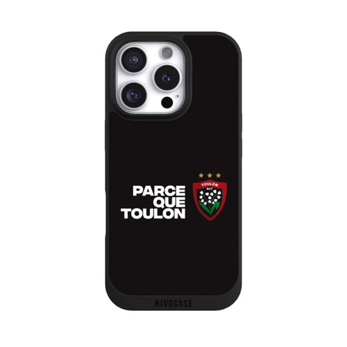 Apple iPhone 16 Pro NIVOpure RC Toulonnais PQT Noir