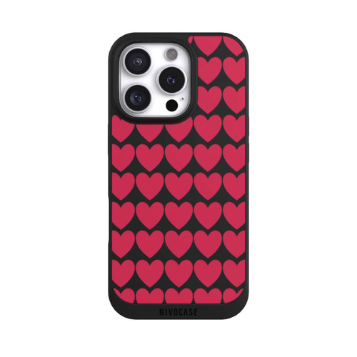 Apple iPhone 16 Pro NIVOpure Viva Magenta Hearts