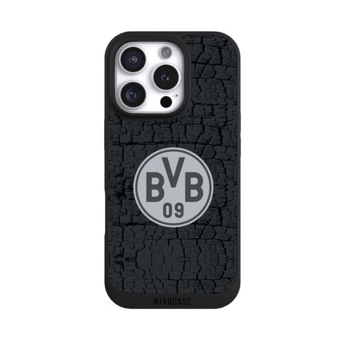 Apple iPhone 16 Pro NIVOpure BVB Trikot Kohle und Stahl