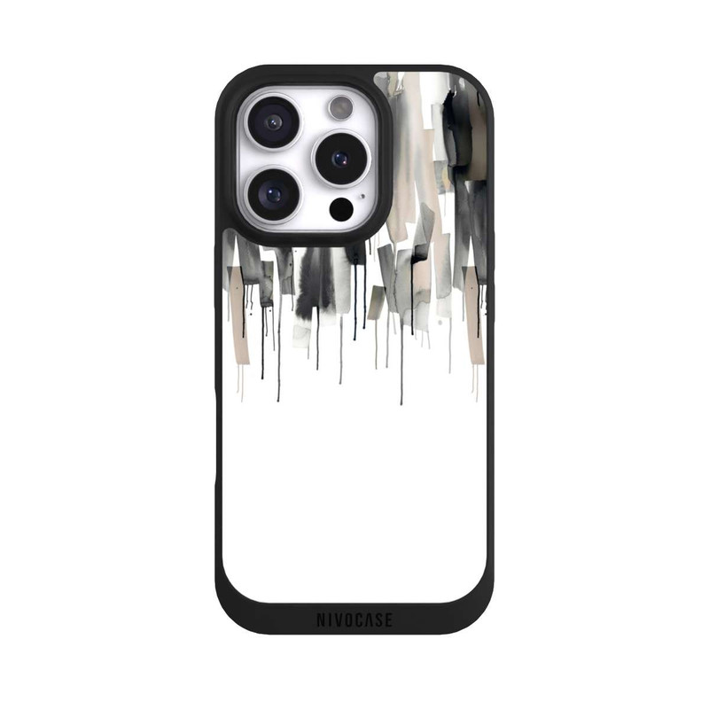 iPhone 16 Pro NIVOpure Watery Stripes Japandi Black