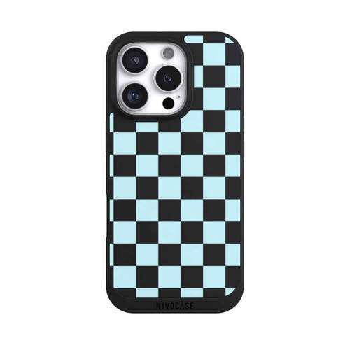 Apple iPhone 16 Pro NIVOpure Karo Weiches Blau