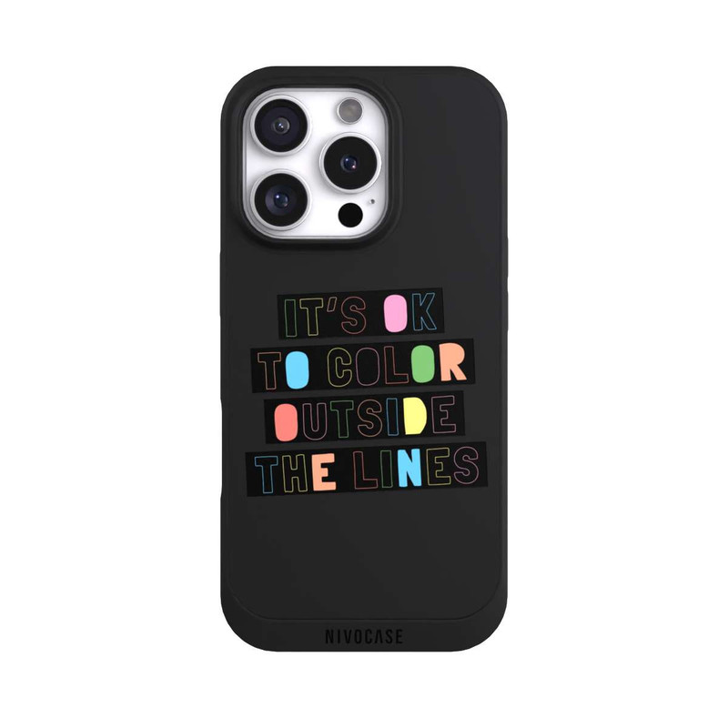 iPhone 16 Pro NIVOpure Color Outside The Line Transparent