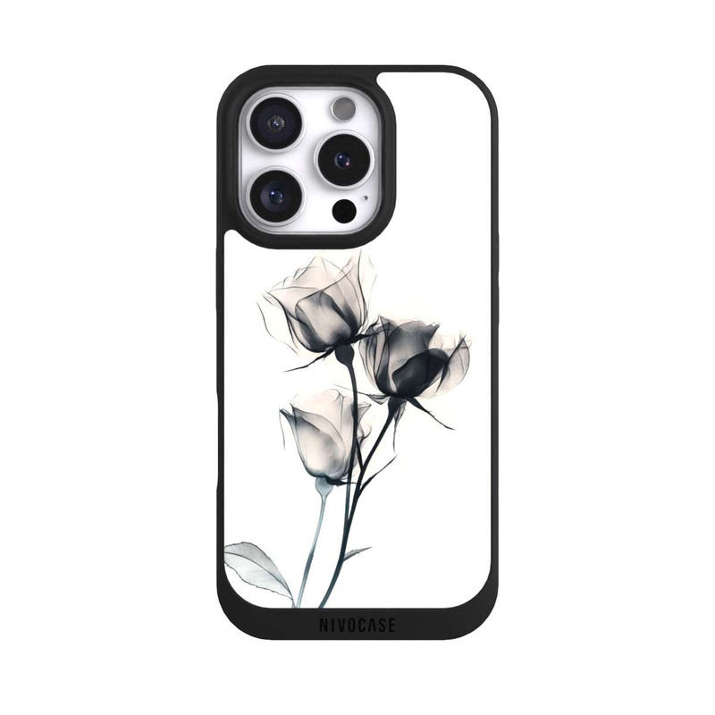 iPhone 16 Pro NIVOpure Fleur noire