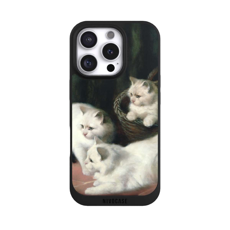 iPhone 16 Pro NIVOpure Three White Angora Kittens