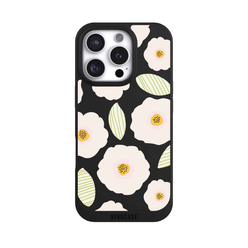 iPhone 16 Pro NIVOpure Simple Pastell Flowers Light Transparent
