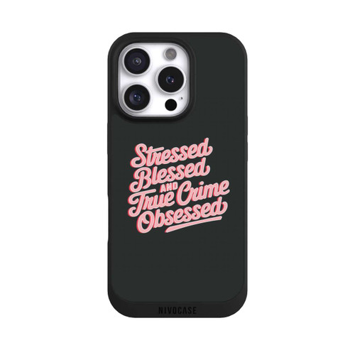 Apple iPhone 16 Pro NIVOpure Stressed Blessed and True Crime Obsessed
