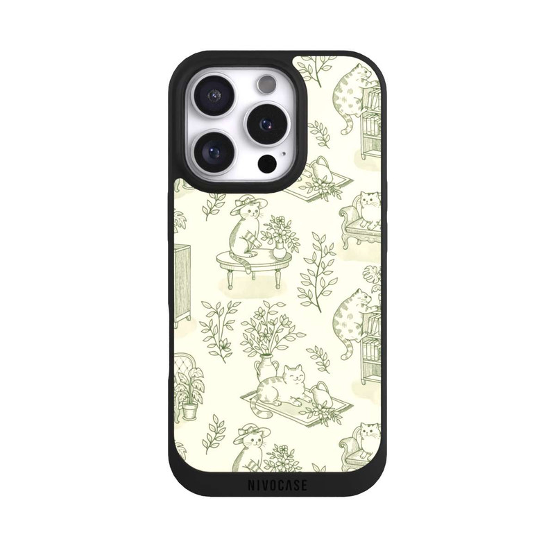 iPhone 16 Pro NIVOpure Chonky Cats Toile de Jouy
