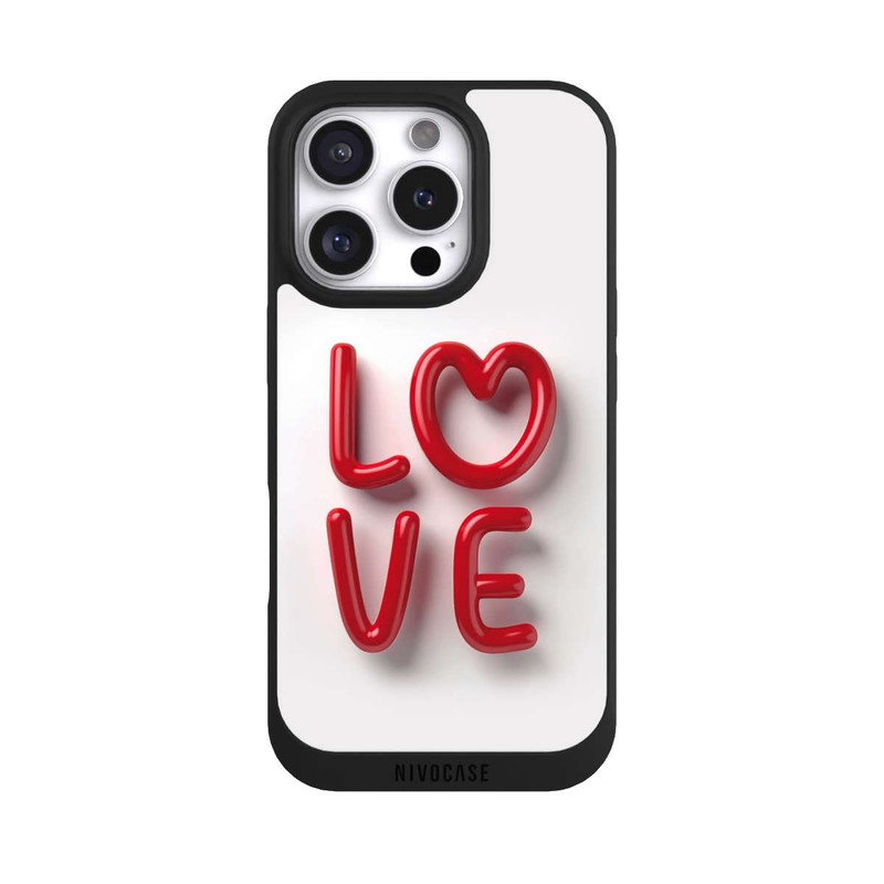 iPhone 16 Pro NIVOpure Love Statement Red with AI
