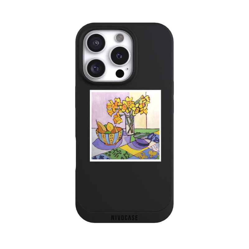 iPhone 16 Pro NIVOpure Daffodil Patchwork, 2023, by Catherine J Martzloff