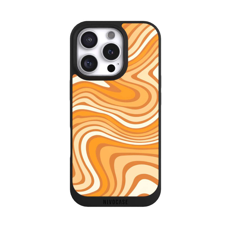 iPhone 16 Pro NIVOpure Wellenmuster Orange