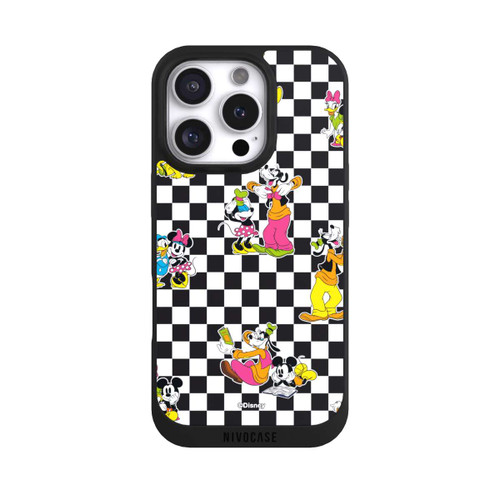 Apple iPhone 16 Pro NIVOpure Donald and Friends Pattern Black and White