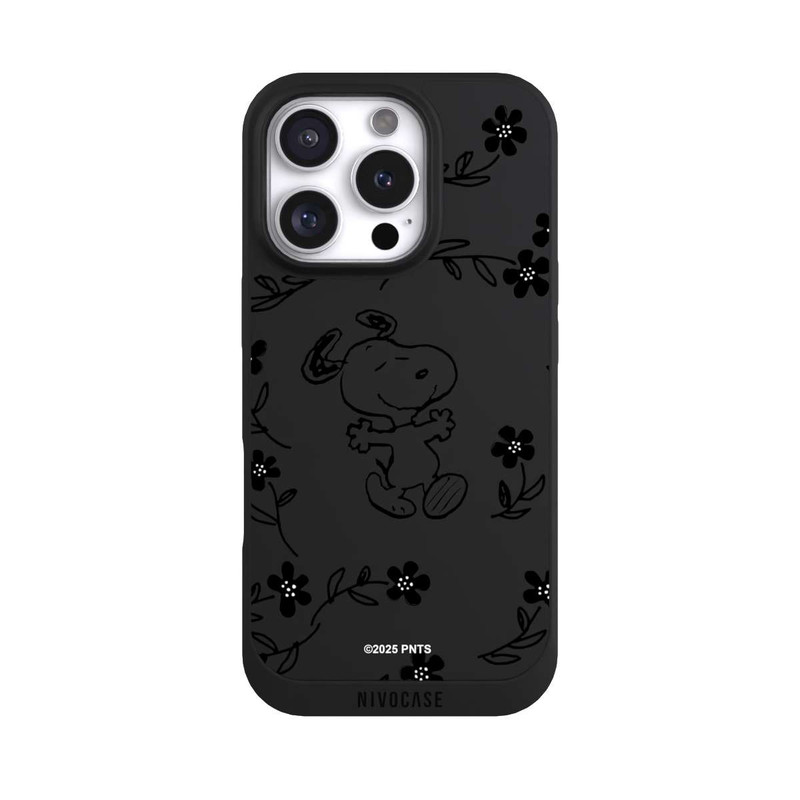 iPhone 16 Pro NIVOpure Snoopy und Flowers Transparent