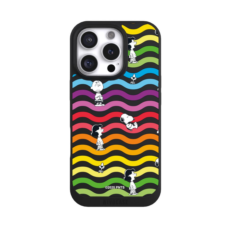 iPhone 16 Pro NIVOpure Snoopy Pattern Rainbow Transparent