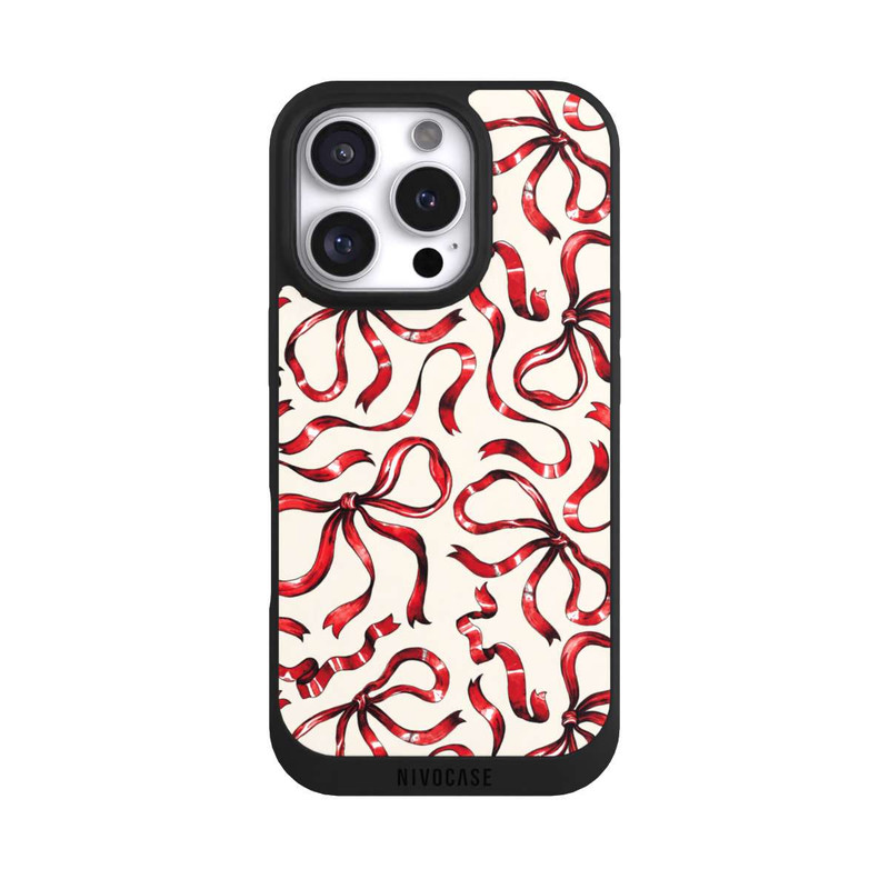 iPhone 16 Pro NIVOpure Fine Bows Red
