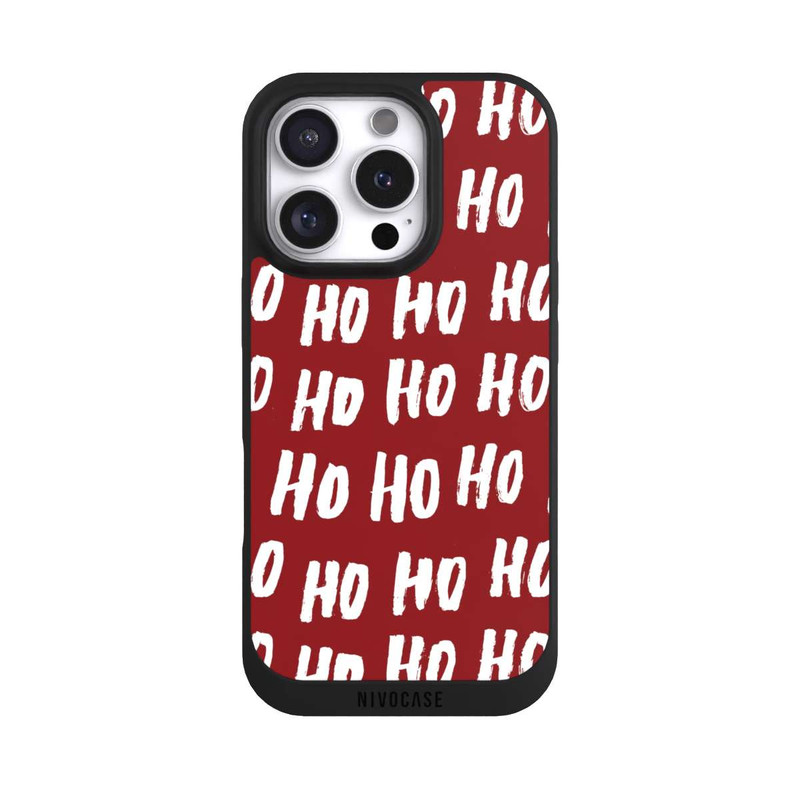 iPhone 16 Pro NIVOpure Ho Ho Ho Weihnachten Rotes Muster