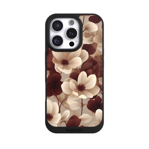 Apple iPhone 16 Pro NIVOpure Naturfarbenes Blumenmuster mit KI