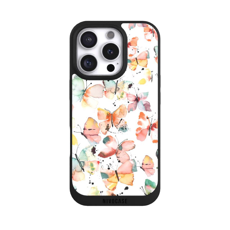 iPhone 16 Pro NIVOpure Sanfte Schmetterlinge Muster