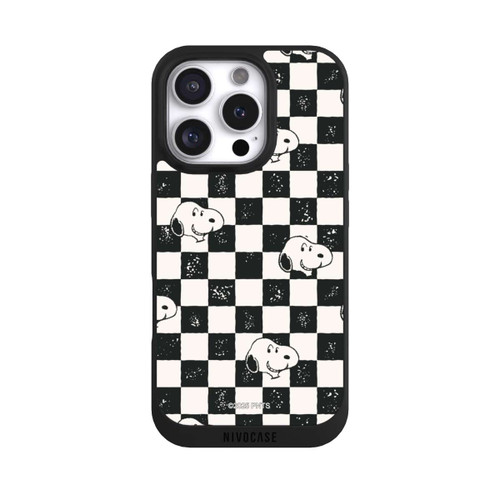 Apple iPhone 16 Pro NIVOpure Snoopy Heads Checked Pattern