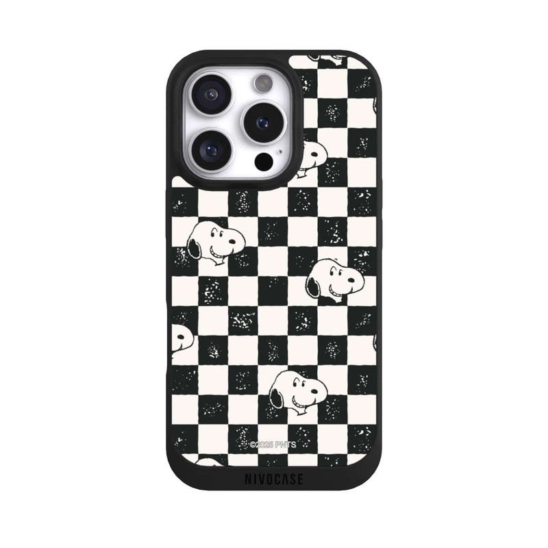 iPhone 16 Pro NIVOpure Snoopy Heads Checked Pattern