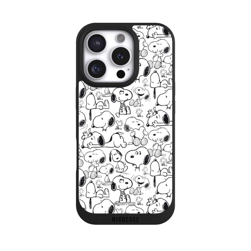 iPhone 16 Pro NIVOpure Classic Snoopy Pattern White