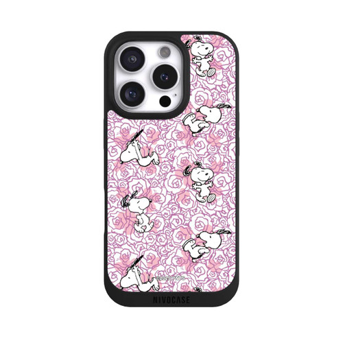 Apple iPhone 16 Pro NIVOpure Peanuts Pink Roses Pattern