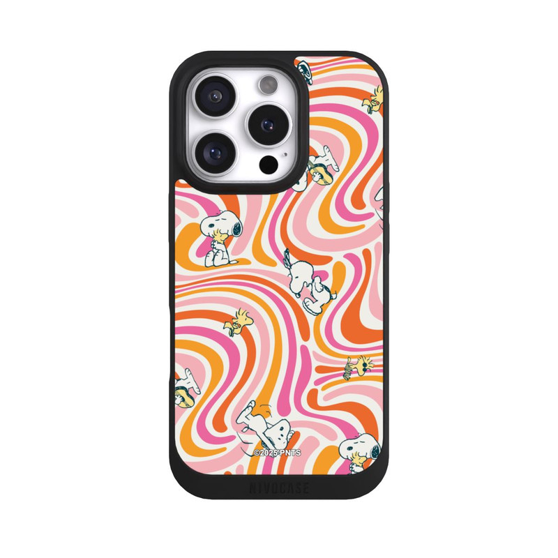 iPhone 16 Pro NIVOpure Peanuts Hippie Pattern Orange