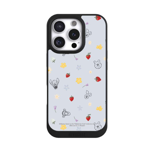 Apple iPhone 16 Pro NIVOpure Winnie the Pooh and Friends Strawberry Pattern Blue