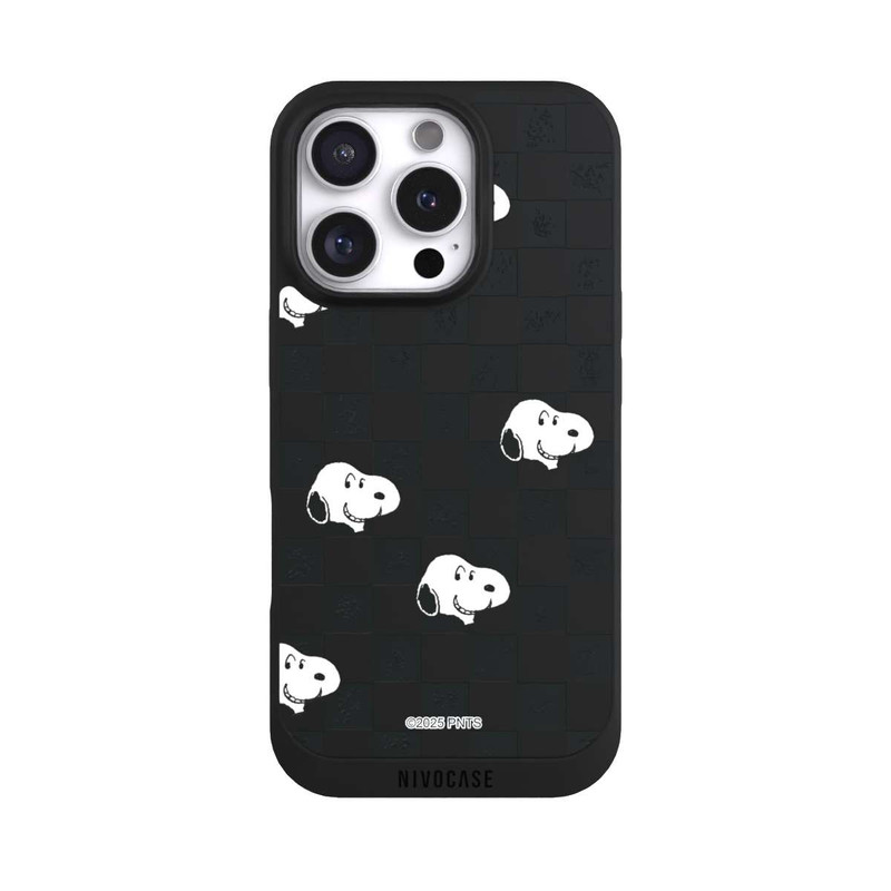 iPhone 16 Pro NIVOpure Snoopy Checked Pattern