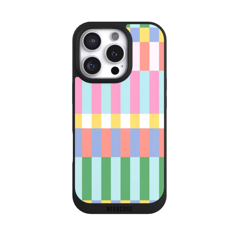 iPhone 16 Pro NIVOpure Checked Theme Pastel