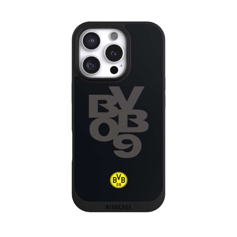 iPhone 16 Pro NIVOpure BVB09 Grau Schwarz