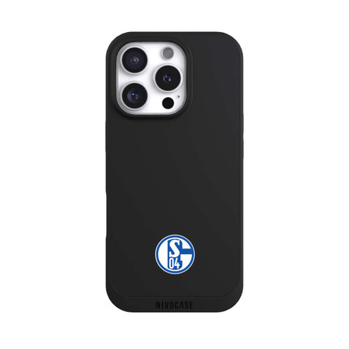Apple iPhone 16 Pro NIVOpure FC Schalke 04 Logo Klein Transparent