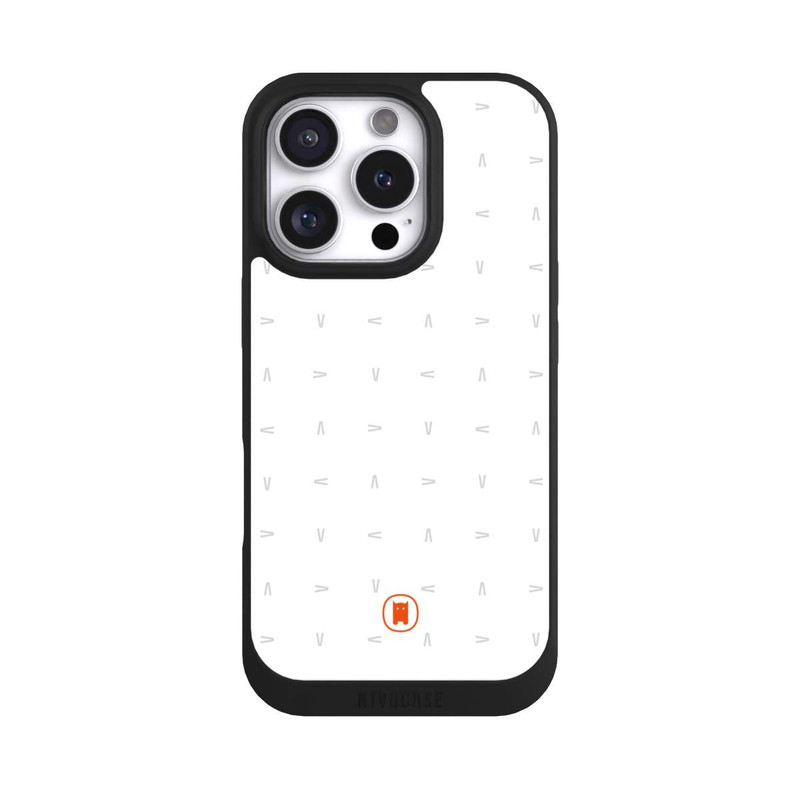 iPhone 16 Pro NIVOpure Nivocase Muster Weiss Grau