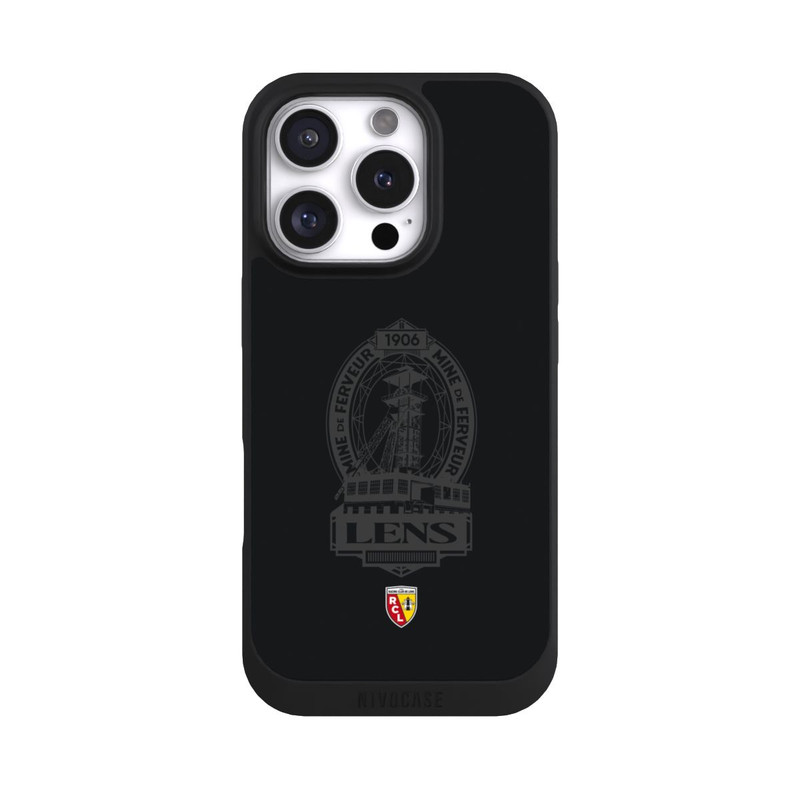 iPhone 16 Pro NIVOpure RC Lens Mine de Ferveur Emblème noir