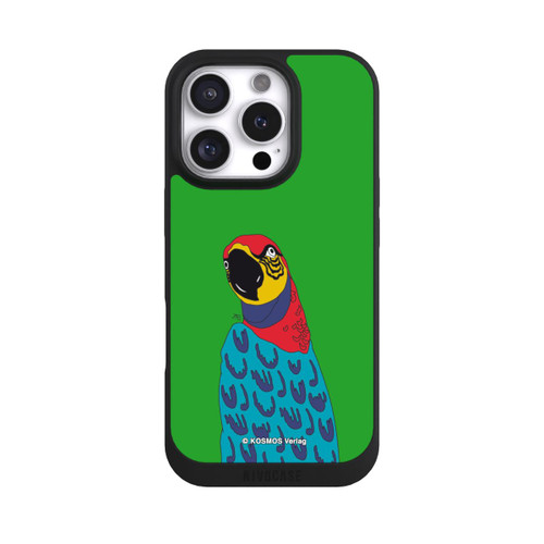 Apple iPhone 16 Pro NIVOpure Drei Fragezeichen und der Super-Papagei