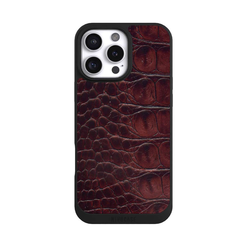 iPhone 16 Pro Max NIVOpure Cuir de Crocodile