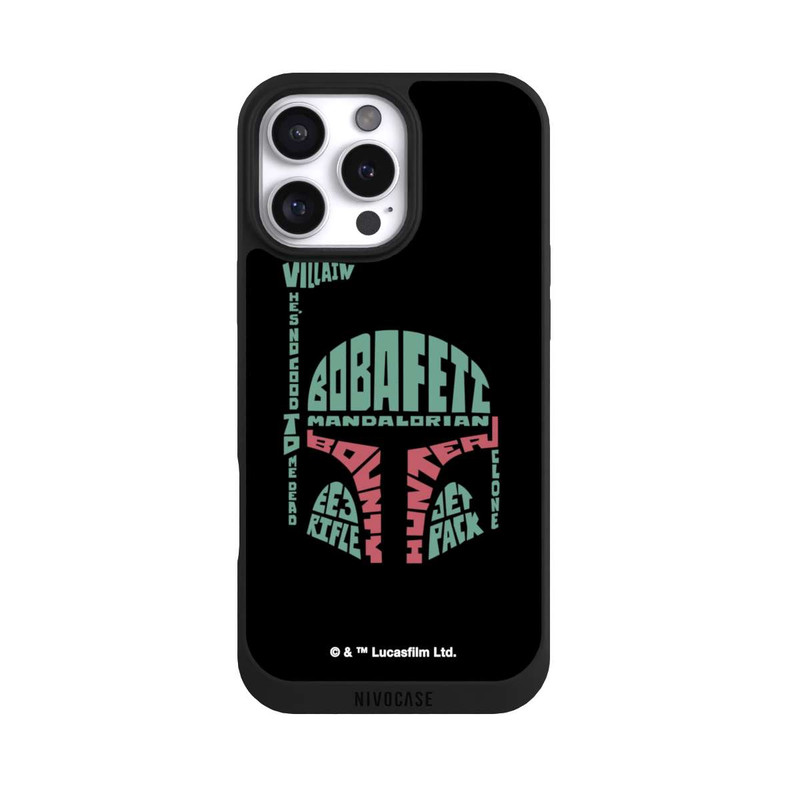 iPhone 16 Pro Max NIVOpure Boba Fett Typo Graphique