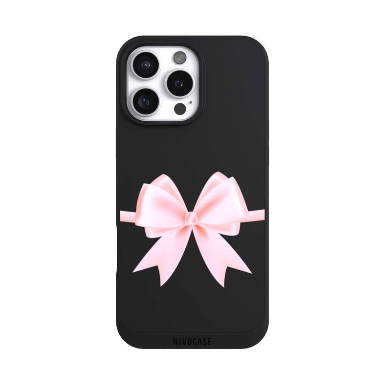 iPhone 16 Pro Max NIVOpure Ruban Rose sans Fond