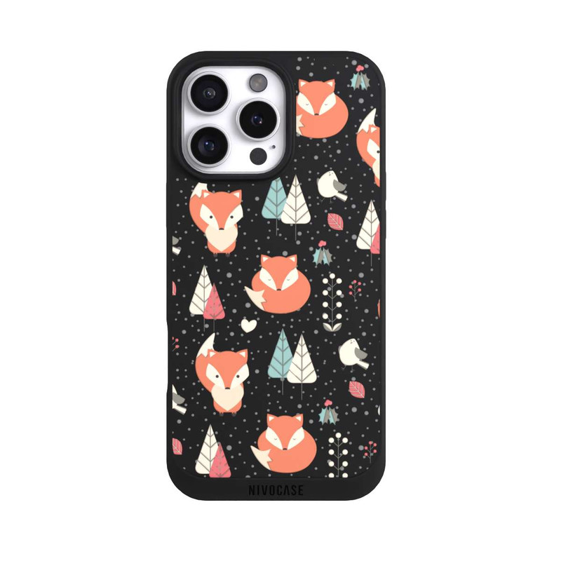 iPhone 16 Pro Max NIVOpure Motif Renards sans Fond