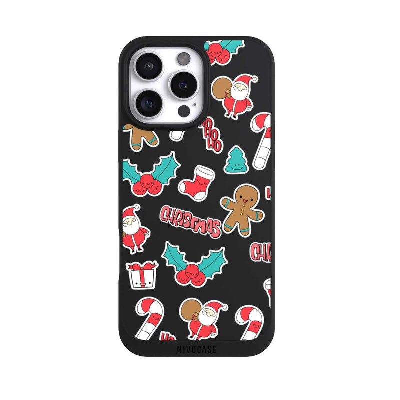 iPhone 16 Pro Max NIVOpure Christmas Pattern transparent