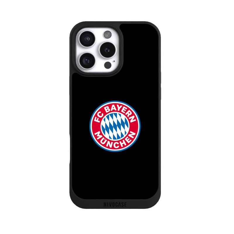 iPhone 16 Pro Max NIVOpure FCB Logo auf Schwarz