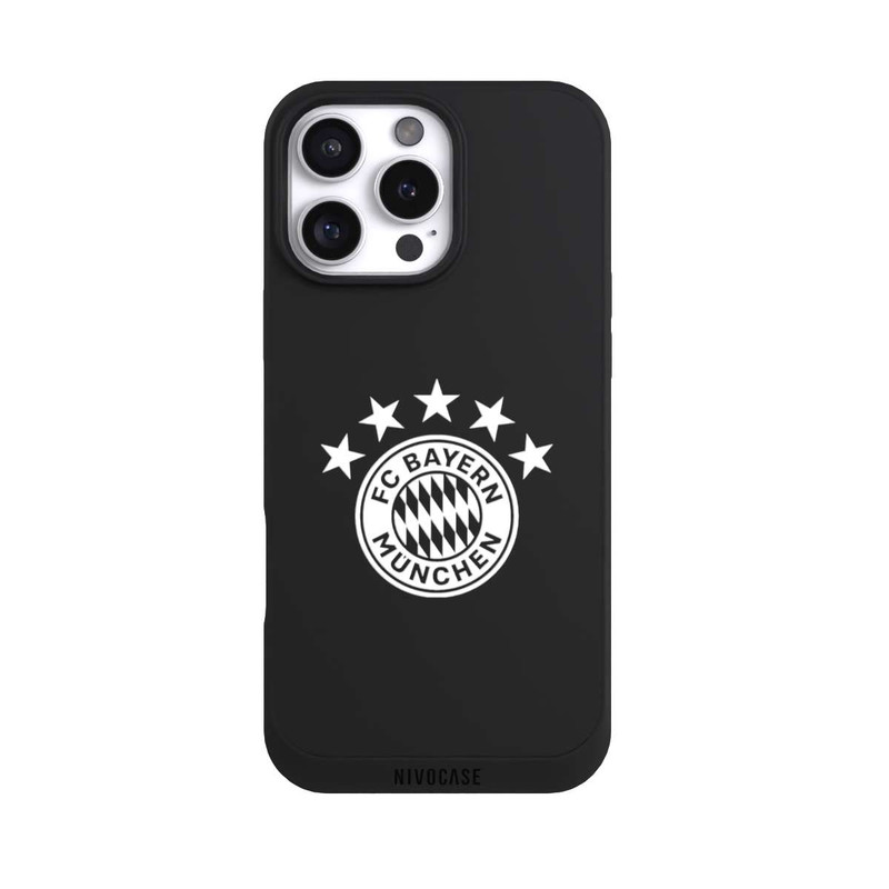 iPhone 16 Pro Max NIVOpure FCB Logo einfarbig mit Sternen - ohne Hintergrund