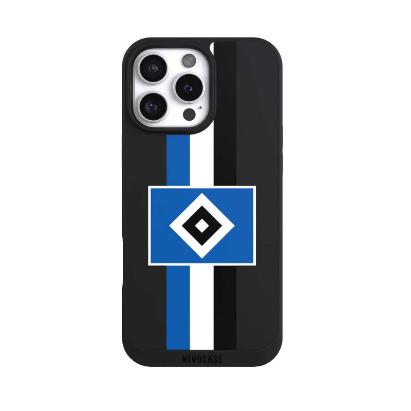 iPhone 16 Pro Max NIVOpure HSV Streifen - Blau-Weiß-Schwarz - ohne Hintergrund